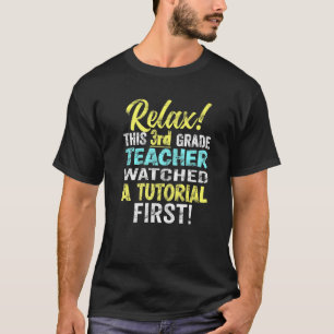 Camiseta Tutoriais de observação de professores do primeiro