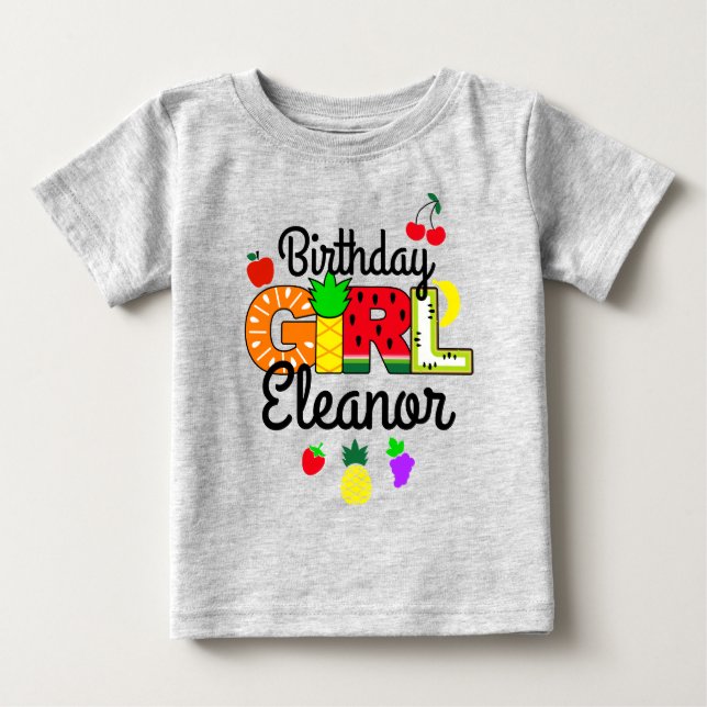 Camiseta Tutti frutti Birthday Girl (Frente)