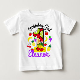 Camiseta Tutti frutti First Birthday Girl