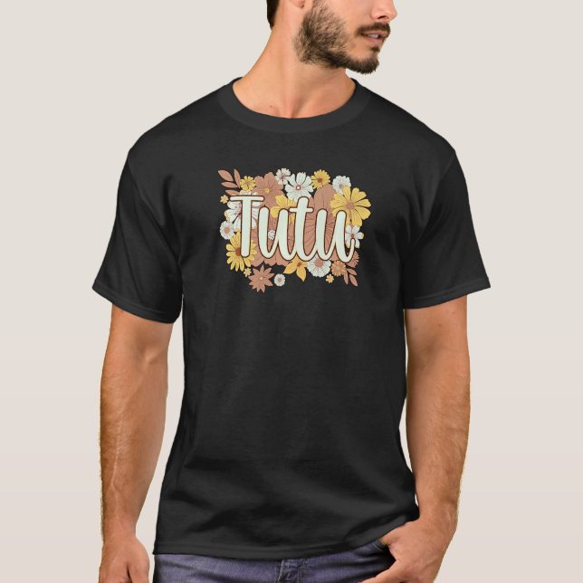 Camiseta Tutu Avó Flores Tutu Avó (Frente)