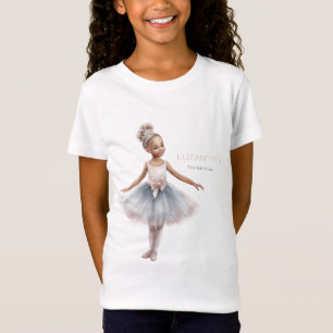 Camiseta Tutu Cute Elegante Ballerina Watercolor Aniversári