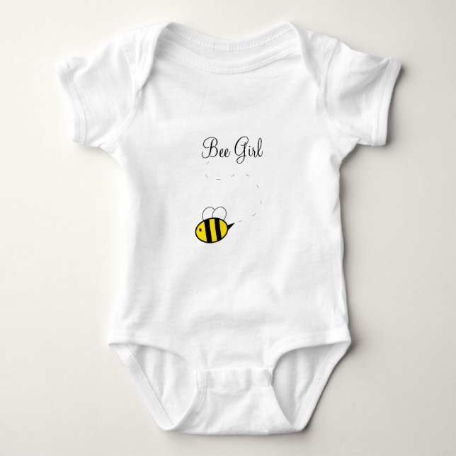 Camiseta Tutu do Bodysuit da menina da abelha (Frente)