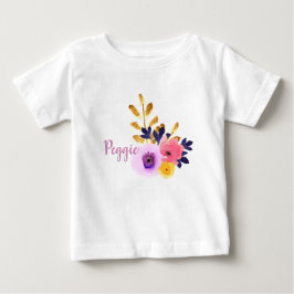 Camiseta Tutu Floral Personalizado Fofo