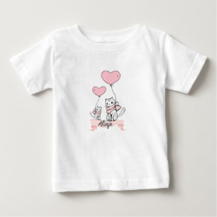 Camiseta Tutu Gatos coração