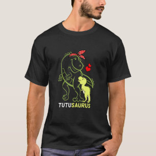 Camiseta Tutusaurus Tutu Tyrannosaurus Dinossaur Bebê Mãe