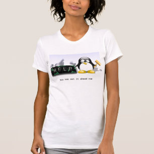 Camiseta Tux-quebra-pulso de disparo