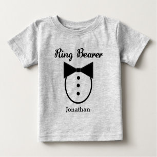 Camiseta Tux Ring Bearer Personalizado