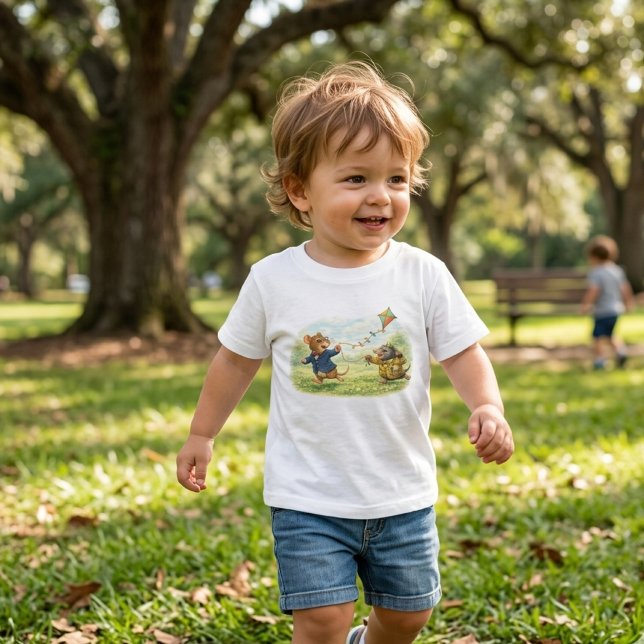 Camiseta Tux & Twitch Meadow Kite Adventure (Criador carregado)