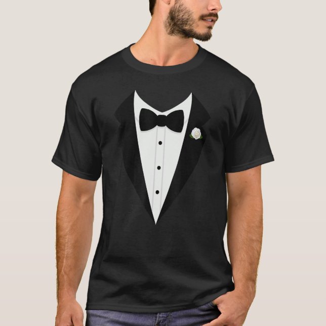 Camiseta Tuxedo Bow Tie Gentlemens suit (Frente)