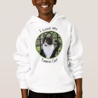 Tuxedo Cat em Pintura de Janela Arte Animal Origin