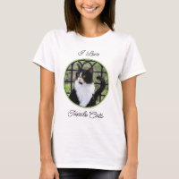 Tuxedo Cat em Pintura de Janela Arte Animal Origin