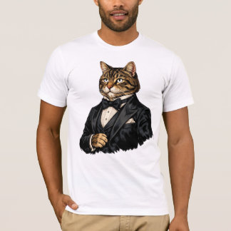 Camiseta Tuxedo Gato Cavalheiro