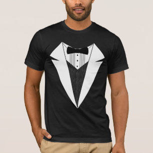 Camiseta Tuxedo preto/branco