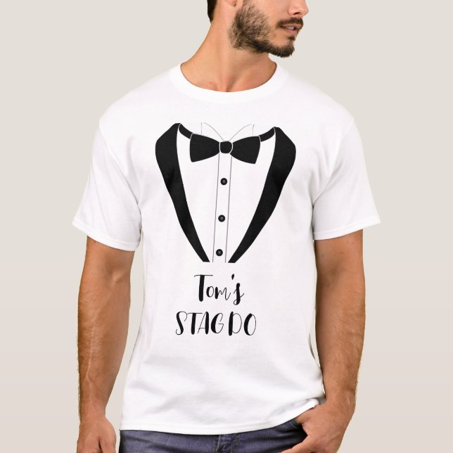 Camiseta Tuxedo STAGDO Personalizado (Frente)