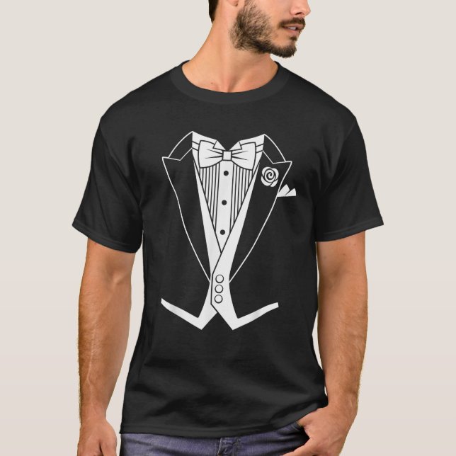 Camiseta Tuxedo Tailcoat White Tie Shirt (Frente)