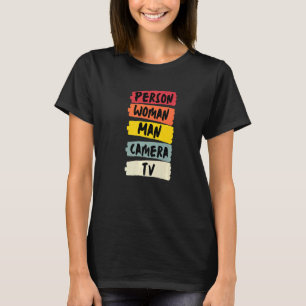 Camiseta TV de câmeras de homem pessoal