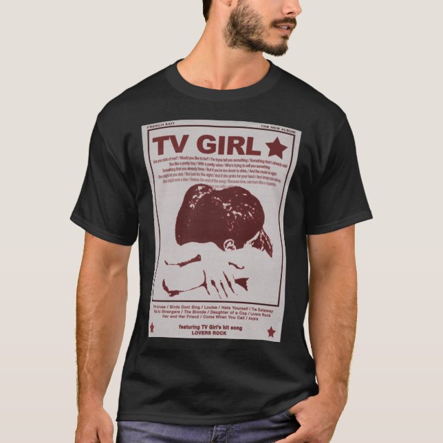 Camiseta Tv Girl French Exit Amava Rock  (Frente)