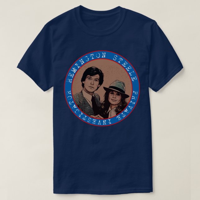 Camiseta Tvshow Remington Steele 80s (Frente do Design)