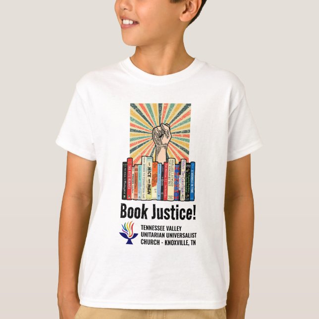 Camiseta TVUUC - Livro Justiça! (Frente)