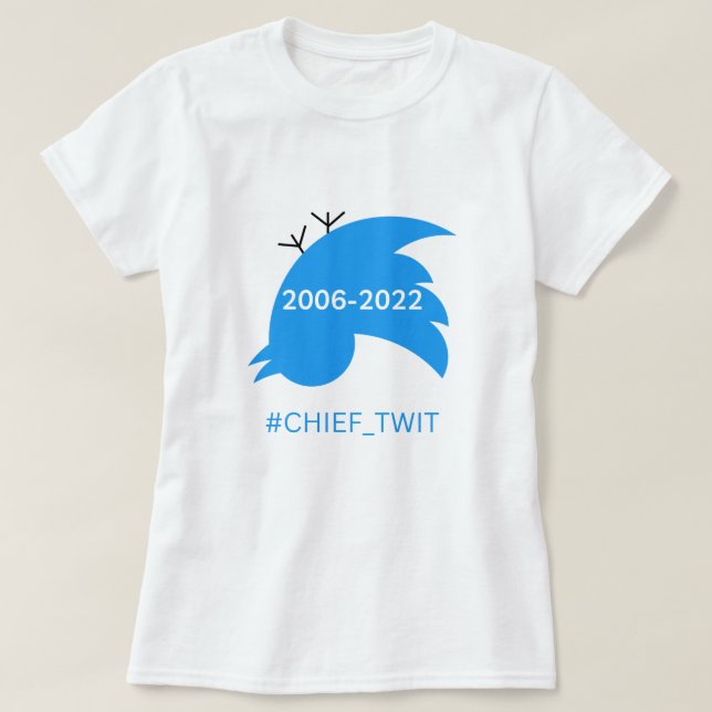 Camiseta Tweet engraçado sobre morto twitter down (Frente do Design)