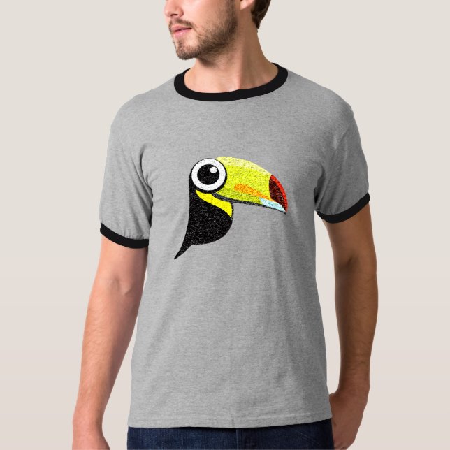 Camiseta Tweetworks Antiqued Toucan T (Frente)
