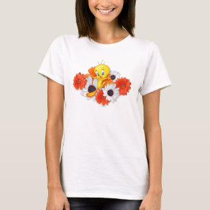 Camiseta Tweety com margaridas