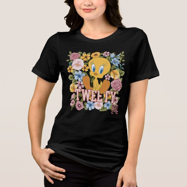 Camiseta TWEETY™ Floral Embroidery Graphic (Frente)