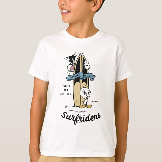 Camiseta TWEETY™ & SYLVESTER™ Surfriders (Frente)