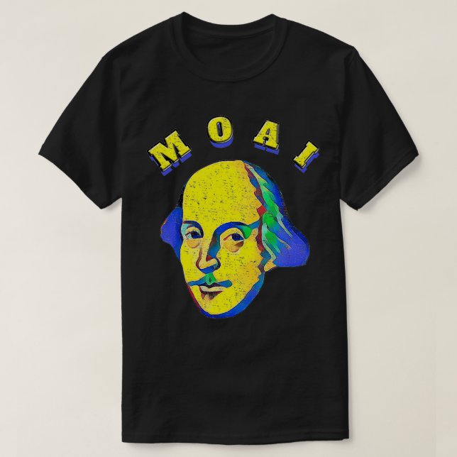 Camiseta Twelfth Night MOAI Malvolio Shakespearean Quote  (Frente do Design)
