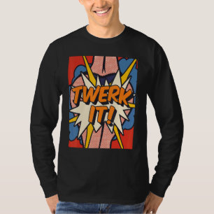 Camiseta Twerk Dance Pop Art Retro 60s Vintage Love Graphic