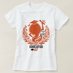 Camiseta Twerk Team Orange Festa de formatura "AF Educado"