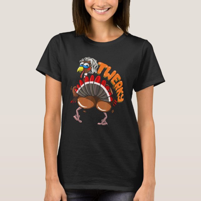 Camiseta Twerking Da Turquia Para Mulheres Twerky Dance Dan (Frente)