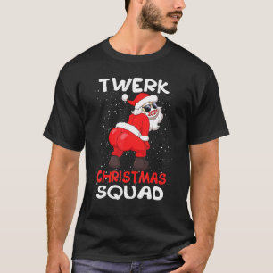 Camiseta Twerking do Papai Noel no Rosto Máscara Twerk Nata