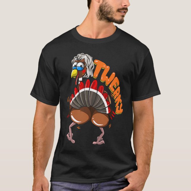 Camiseta Twerking Turkey Tee Twerky Dance Dançando A Turqui (Frente)