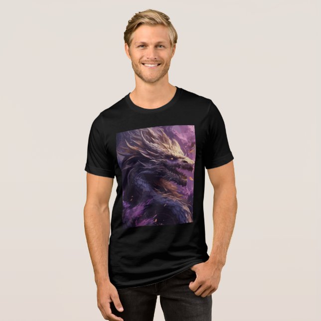 Camiseta Twilight Dragon in Purple Storm (Frente Completa)