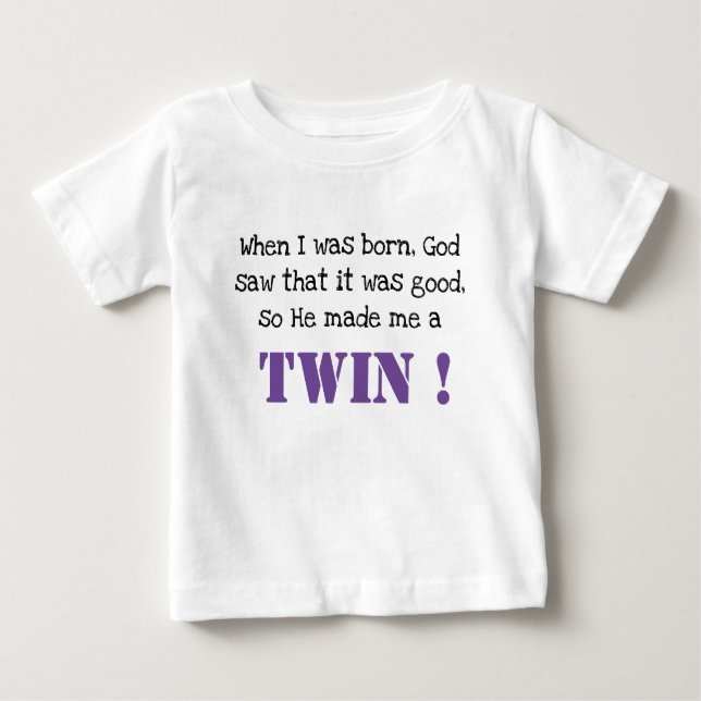 Camiseta Twin Bonito Dizendo (Frente)