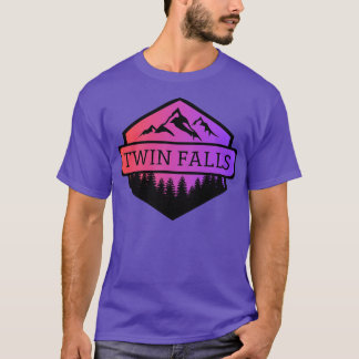 Camiseta Twin Cai Montanhas Idaho e Árvores TShirt 2