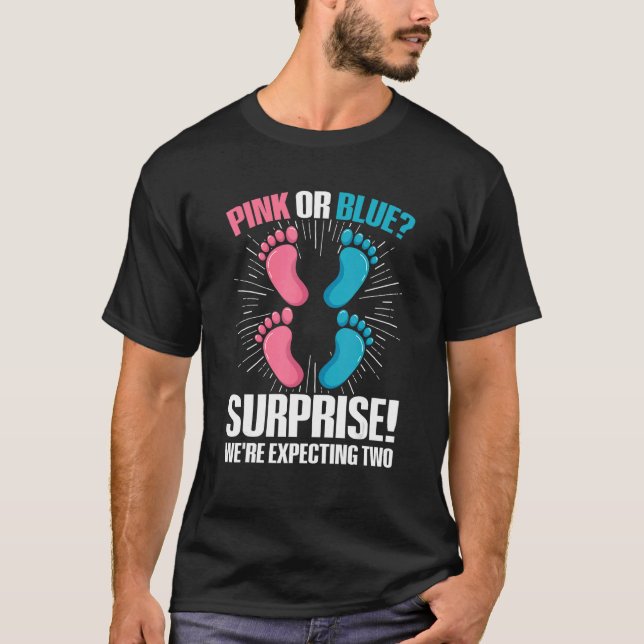Camiseta Twin Gender Reveal Quote for a Gender Reveal Twin  (Frente)