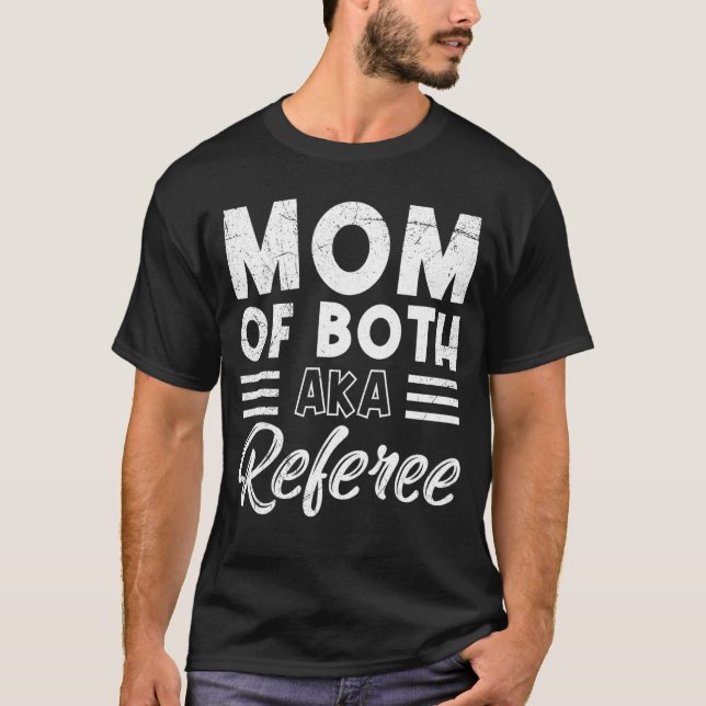 Camiseta twin mom mom 2 kids mother son daughter Mom (Frente)