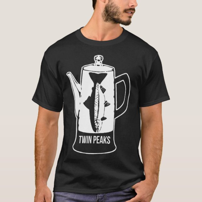 Camiseta TWIN PEAKS FISH PERCOLATOR Premium Cotton pete kit (Frente)
