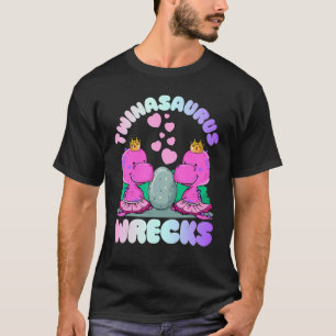 Camiseta Twinassaurus Naufraga Irmã Gêmea Dinossauro Bonita