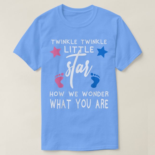 Camiseta Twinkle Twinkle Little Star Wonder Who You Are Pre (Frente do Design)