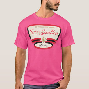 Camiseta Twins Lager Beer Retro Defunct Breweriana