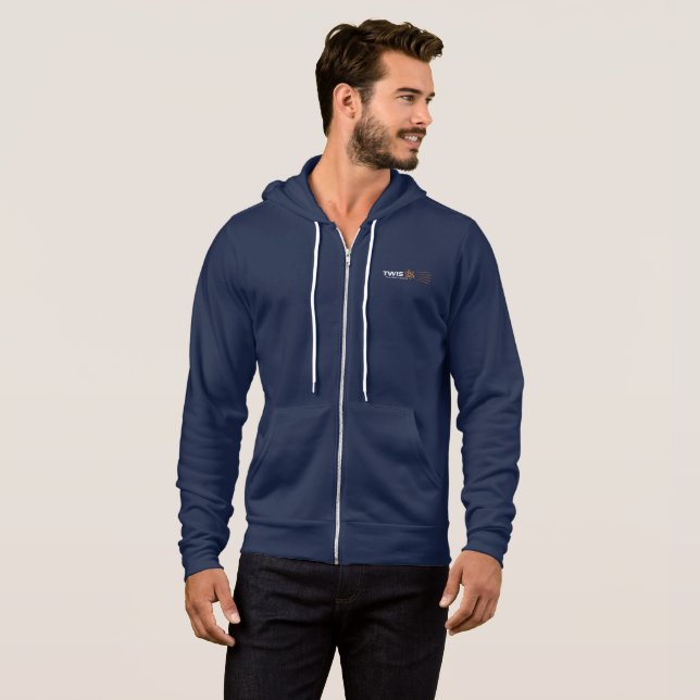 Camiseta TWIS Blue Booby Zip Up Hooded Sweatshirt (Frente Completa)