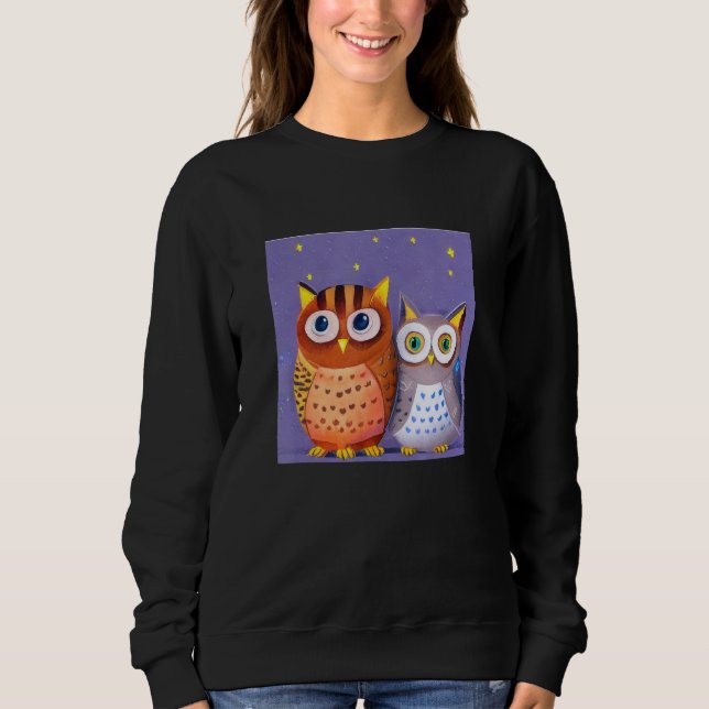 Camiseta Two cute Owls (Frente)