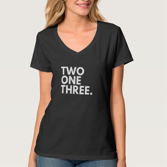 Camiseta TWO ONE THREE Código de Área 213 Los Angeles CA Ca (Frente)
