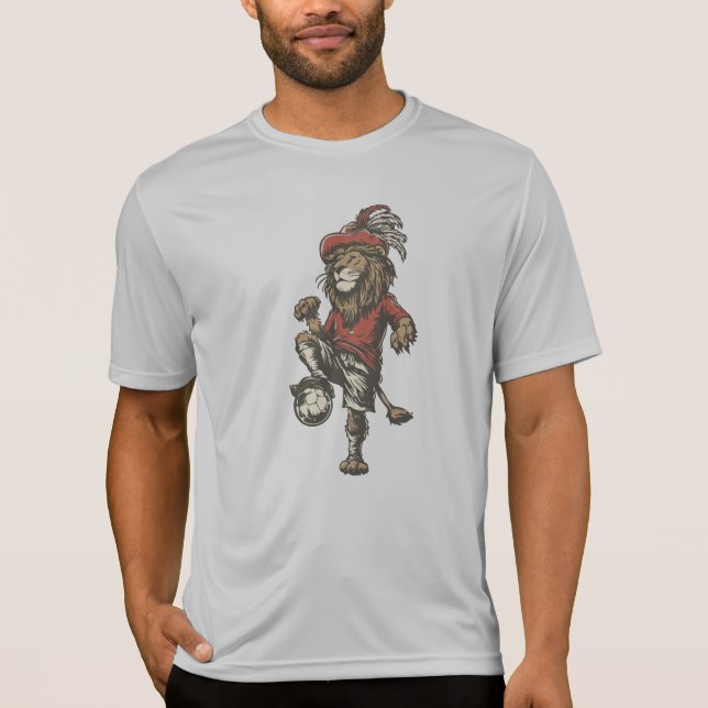 Camiseta Two‑Tailed Lion Striker (Frente)