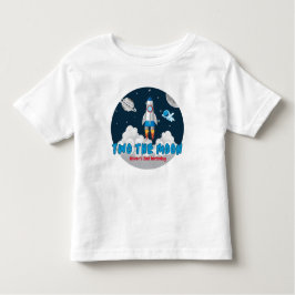Camiseta Two The Moon Boy Space Rocket 2nd Birthday