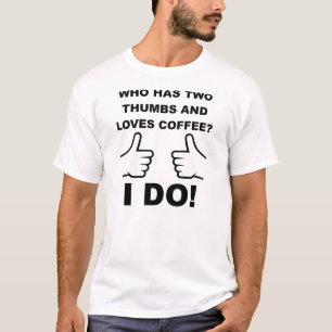 Camiseta Two Thumbs Up Coffee