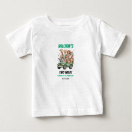 Camiseta Two Wild Safari Animal 2nd Birthday Party